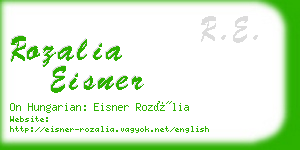 rozalia eisner business card